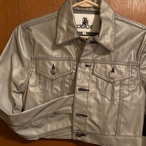 Jordache silver short jacket